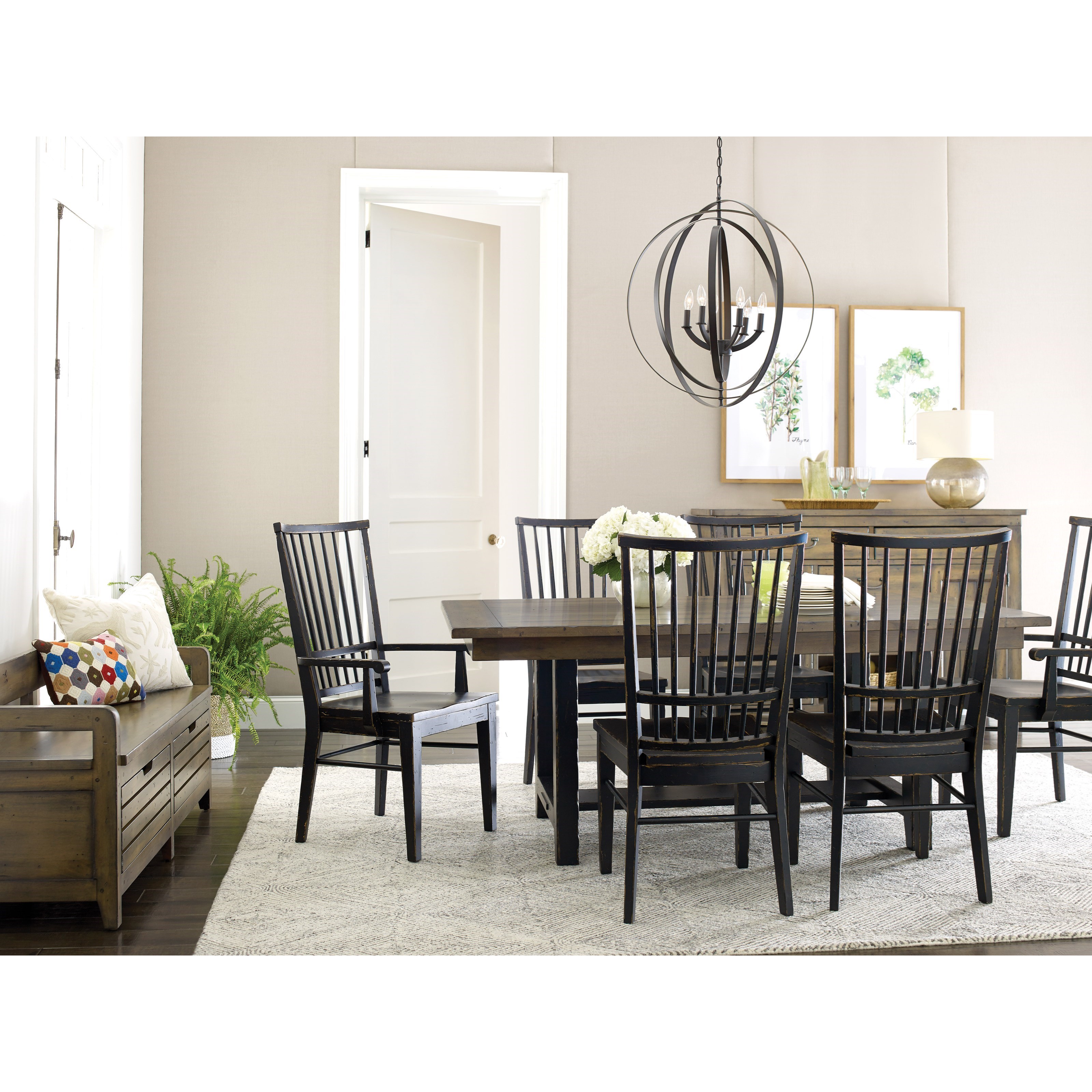 Kincaid trestle store dining table